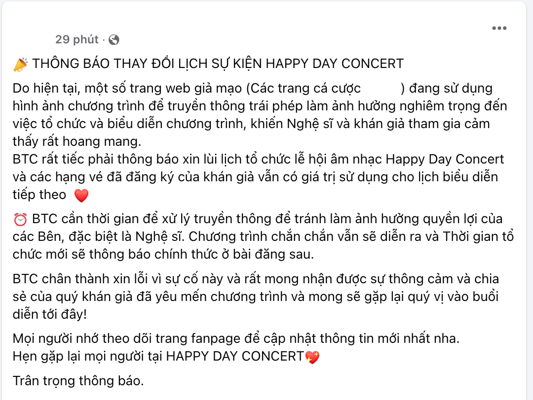 Chưa từng có: Tất cả nghệ sĩ hủy show sát giờ G, khán giả đến nơi sốc toàn tập, còn BTC nói gì?- Ảnh 15.