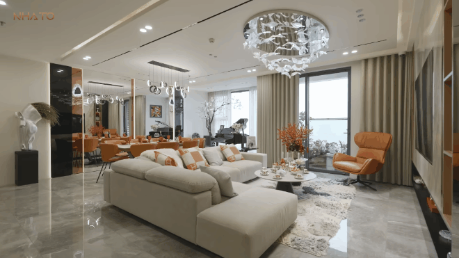 Căn hộ 300m2 của cô giáo trường Ams ở Hà Nội: Tâm huyết từng góc, cực chú trọng phong thủy- Ảnh 4.