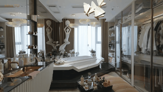 Căn hộ 300m2 của cô giáo trường Ams ở Hà Nội: Tâm huyết từng góc, cực chú trọng phong thủy- Ảnh 14.