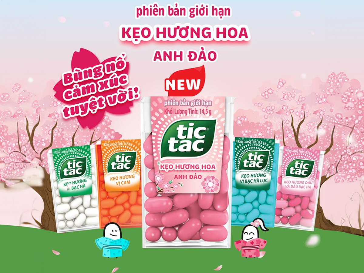 Tic Tac chào đón mùa xuân Nhật Bản cùng kẹo Tic Tac hoa anh đào phiên bản giới hạn- Ảnh 1.