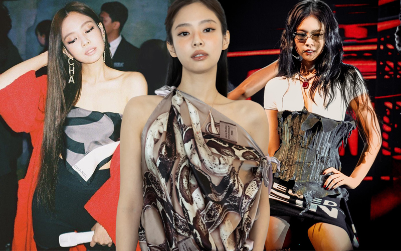 Độc lạ Jennie: 3 lần "chế" khăn theo c&aacute;ch hiếm ai ngờ- Ảnh 1.