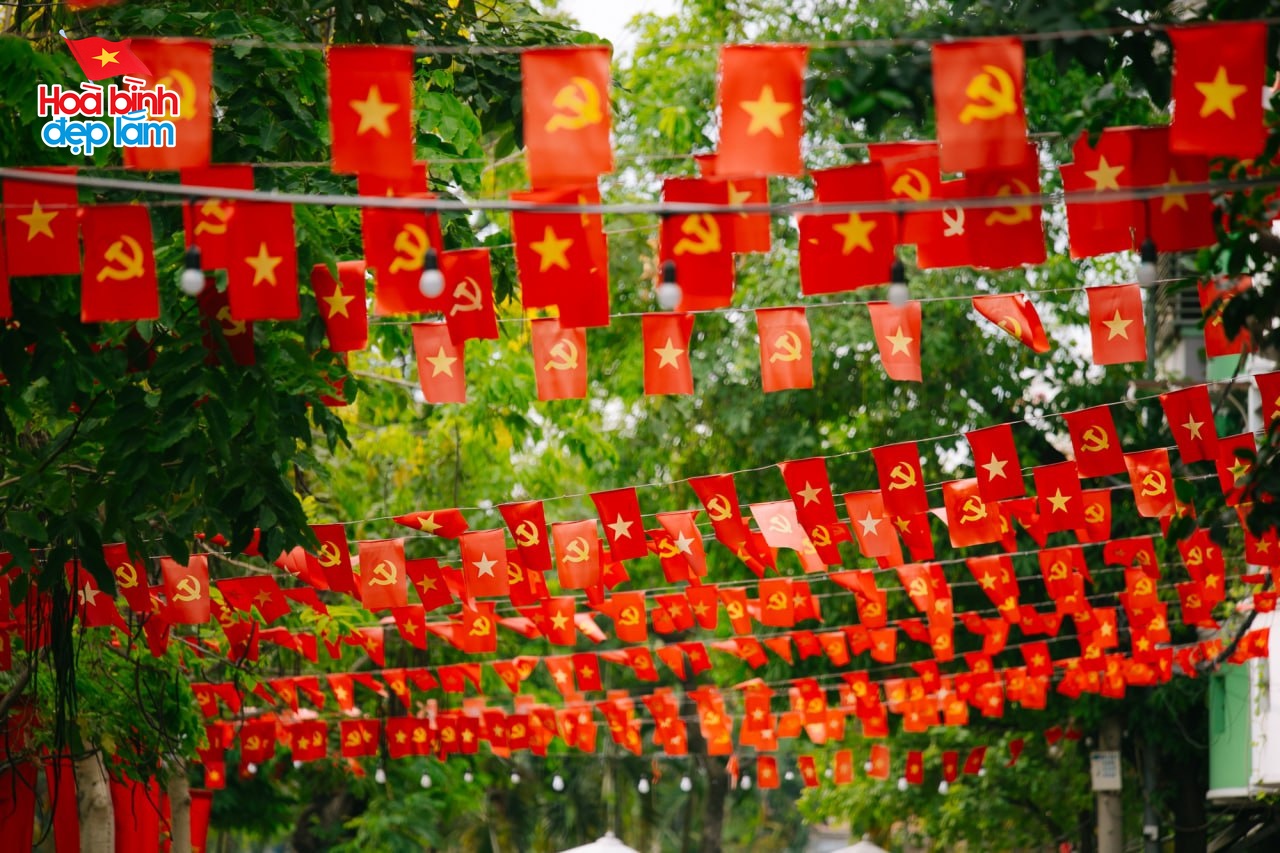"Phủ đỏ Việt Nam": Từ nhà ra phố tưng bừng sắc đỏ của cờ hoa, đi giữa trời rực rỡ chính là đây!- Ảnh 1. "Phủ đỏ Việt Nam": Từ nhà ra phố tưng bừng sắc đỏ của cờ hoa, đi giữa trời rực rỡ chính là đây!- Ảnh 1.