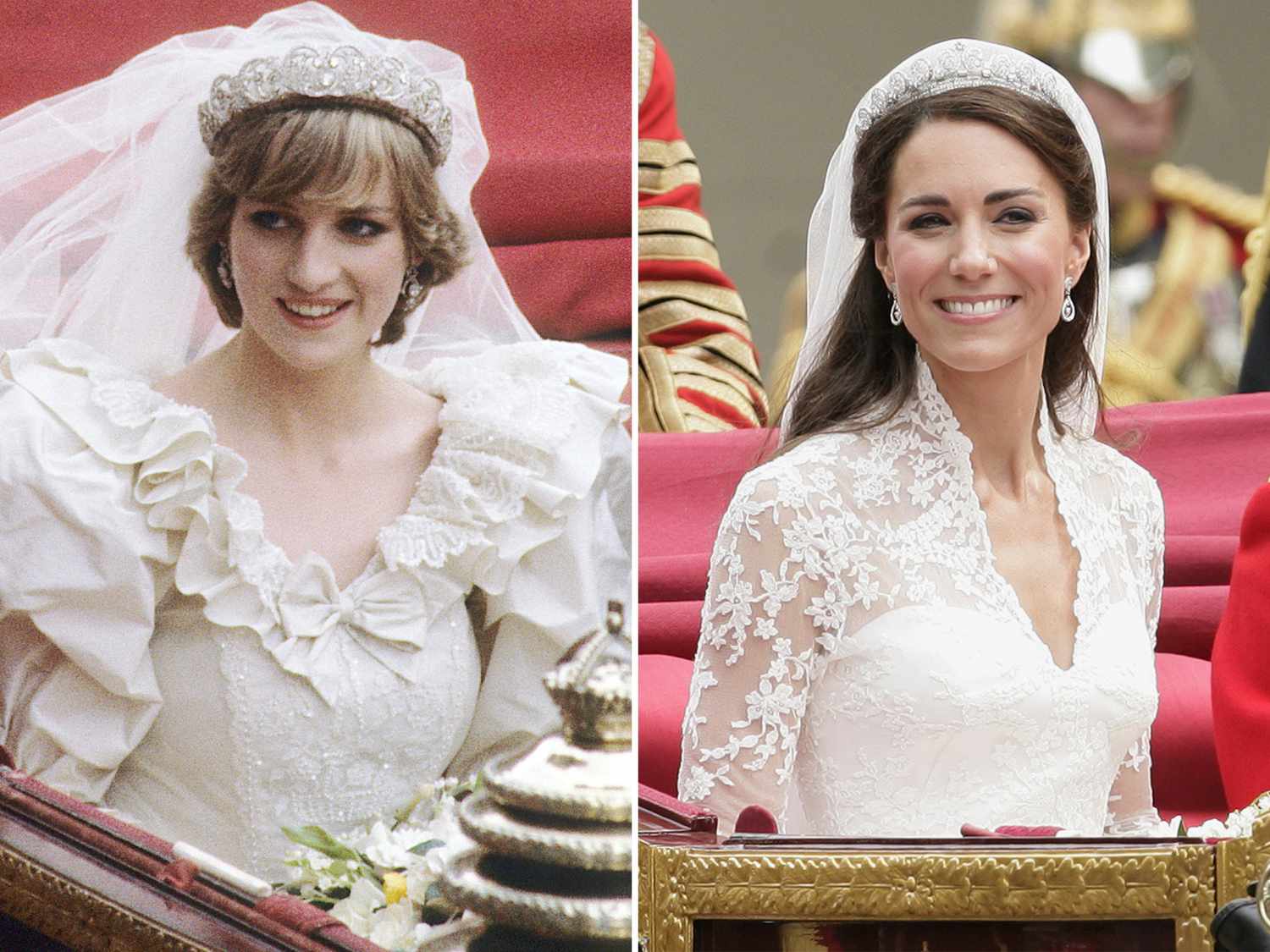 Vương phi Kate và mẹ chồng Diana: Hai nàng dâu Hoàng gia, hai sắc thái trái ngược trong ngày cưới- Ảnh 1. Vương phi Kate và mẹ chồng Diana: Hai nàng dâu Hoàng gia, hai sắc thái trái ngược trong ngày cưới- Ảnh 1.