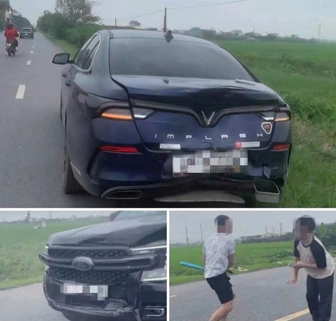 Tài xế ô tô bán tải dùng gậy bóng chày đánh người sau va chạm giao thông- Ảnh 1.