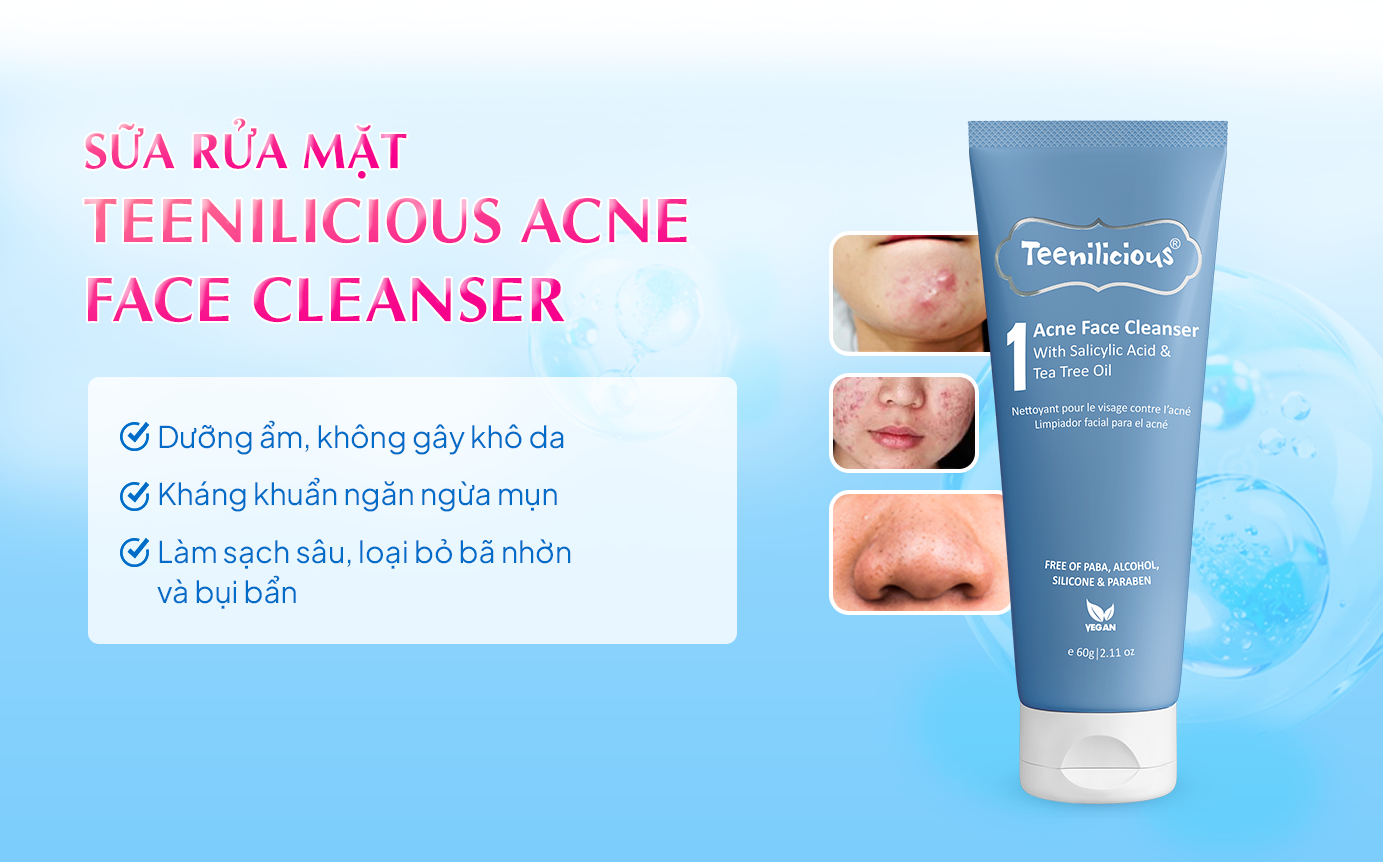 Lọt vào top sản phẩm thịnh hành trên TikTok, sữa rửa mặt Teenilicious Acne Face Cleanser khiến giới skincare phát cuồng- Ảnh 3. Lọt vào top sản phẩm thịnh hành trên TikTok, sữa rửa mặt Teenilicious Acne Face Cleanser khiến giới skincare phát cuồng- Ảnh 3.