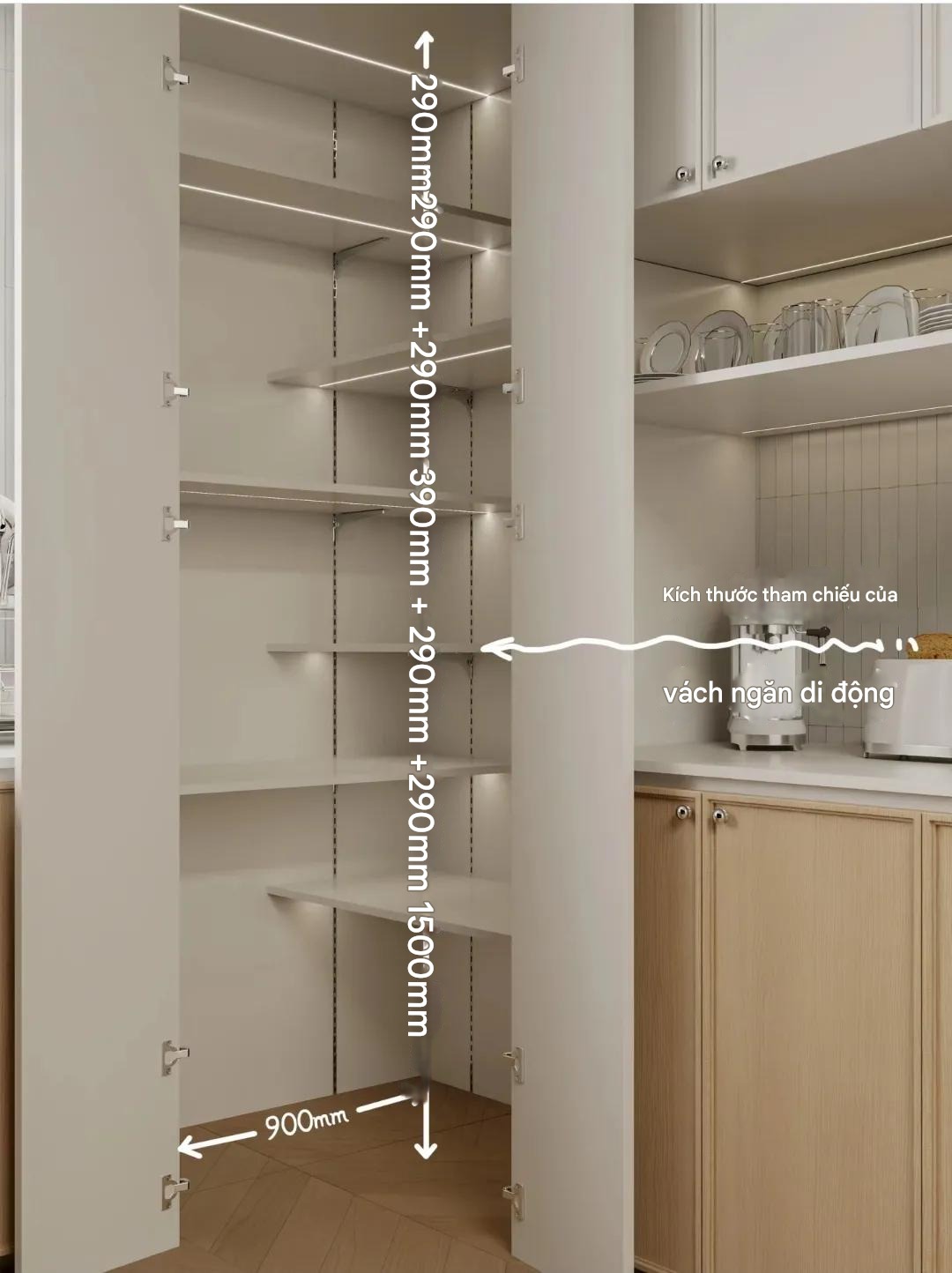 Thứ cất giấu sau c&aacute;nh cửa tủ 