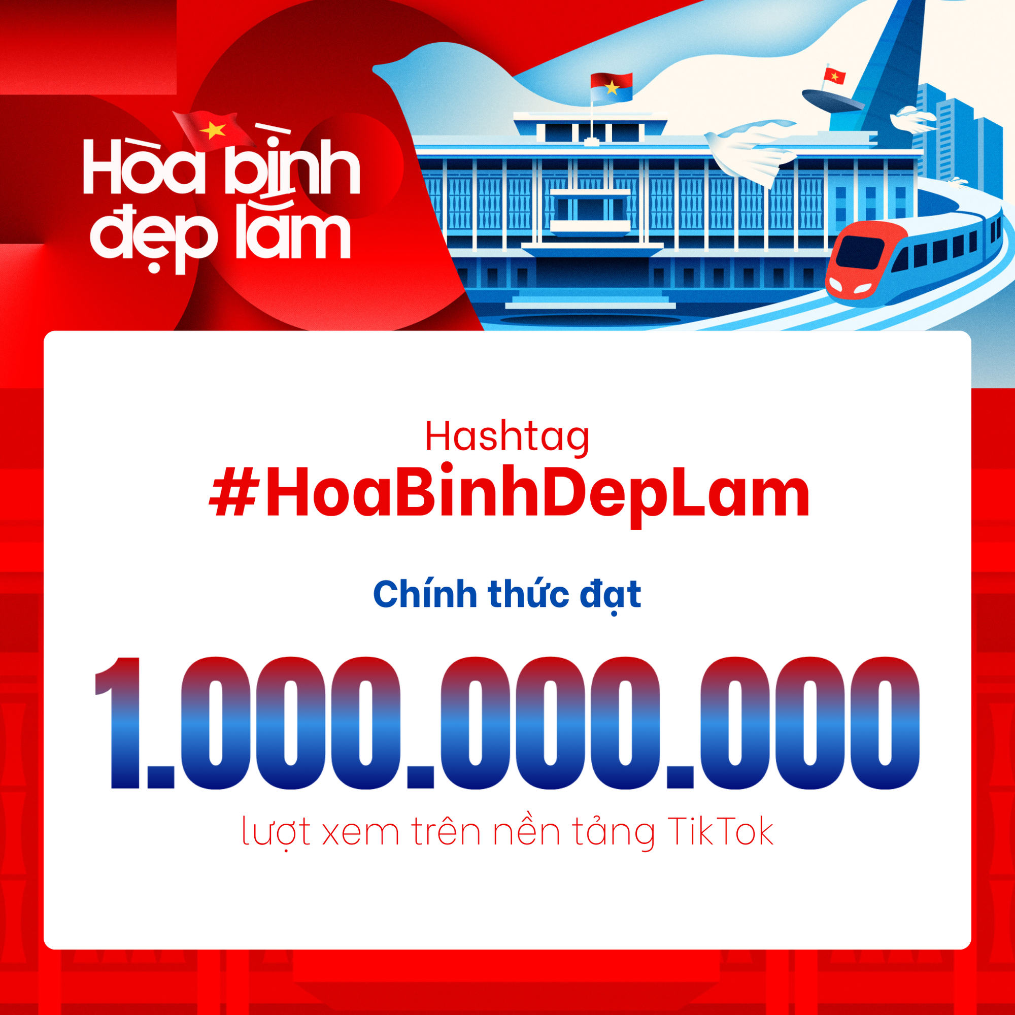 1 tỷ lượt xem "Hoa bình đẹp lắm" chỉ trong hơn 1 tuần thành trend- Ảnh 1.