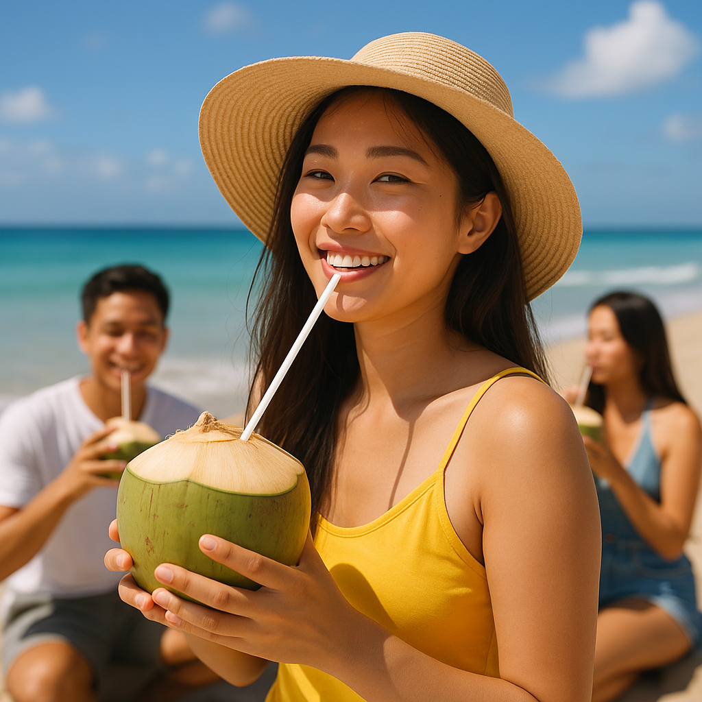 Tôi đi chơi vẫn chăm uống loại nước vừa lành vừa sạch này vì nó chống tia UV, ngăn sạm da cực tốt- Ảnh 1.