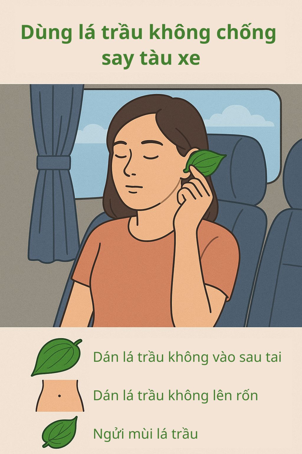 Ngoài 30 tuổi, lần đầu tiên tôi biết có 1 loại lá chống say tàu xe: Hiệu quả không kém thuốc chống say mà giá chỉ vài ngàn đồng- Ảnh 3.