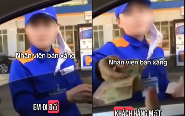 Clip nhân viên cây xăng phải tự mở nắp bình cho khách gây tranh cãi: Clip nhân viên cây xăng phải tự mở nắp bình cho khách gây tranh cãi: