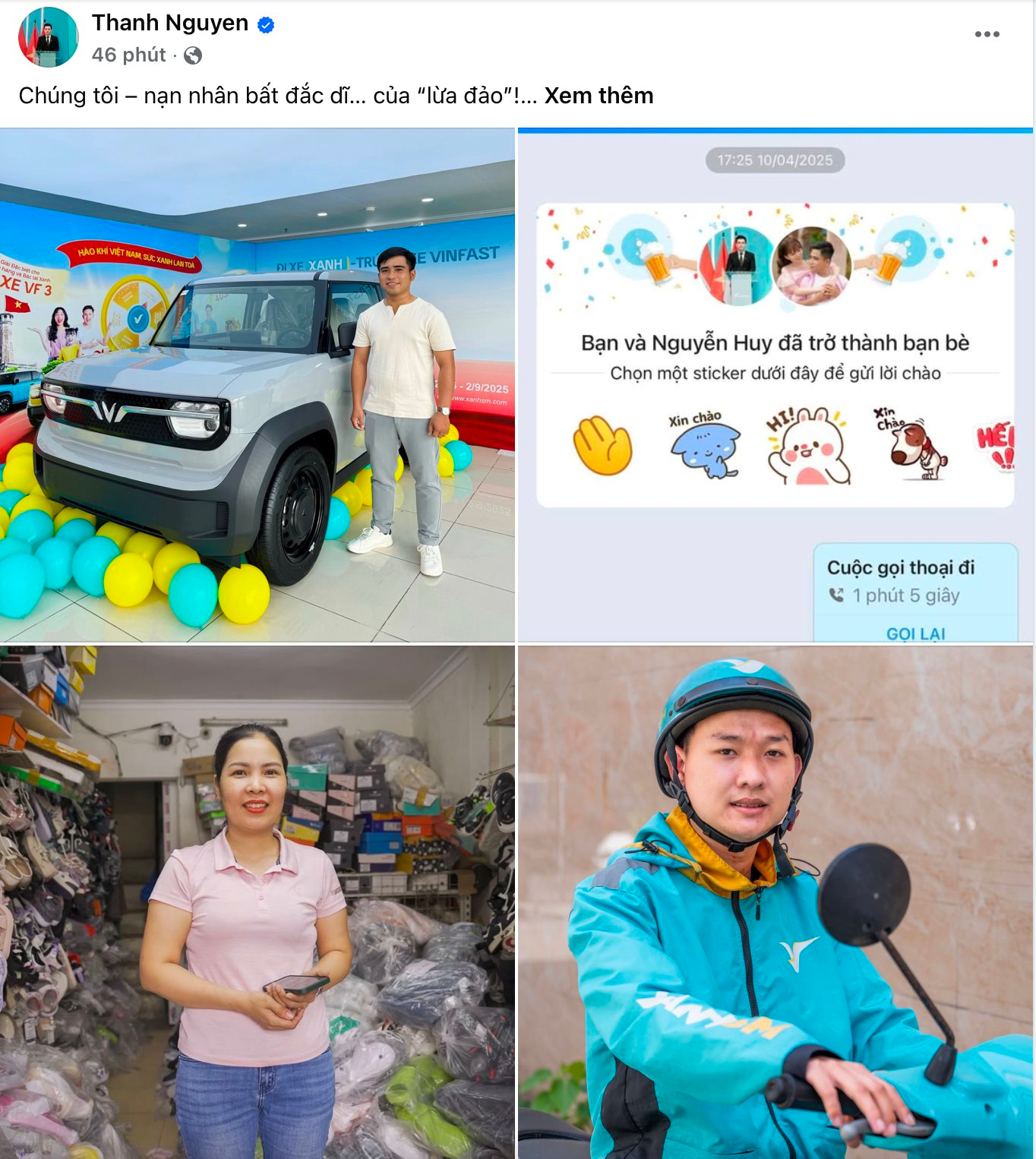 Kh&aacute;ch tr&uacute;ng thưởng VF3 của GSM: CEO Nguyễn Văn Thanh đ&iacute;ch th&acirc;n gọi mới tin- Ảnh 2.