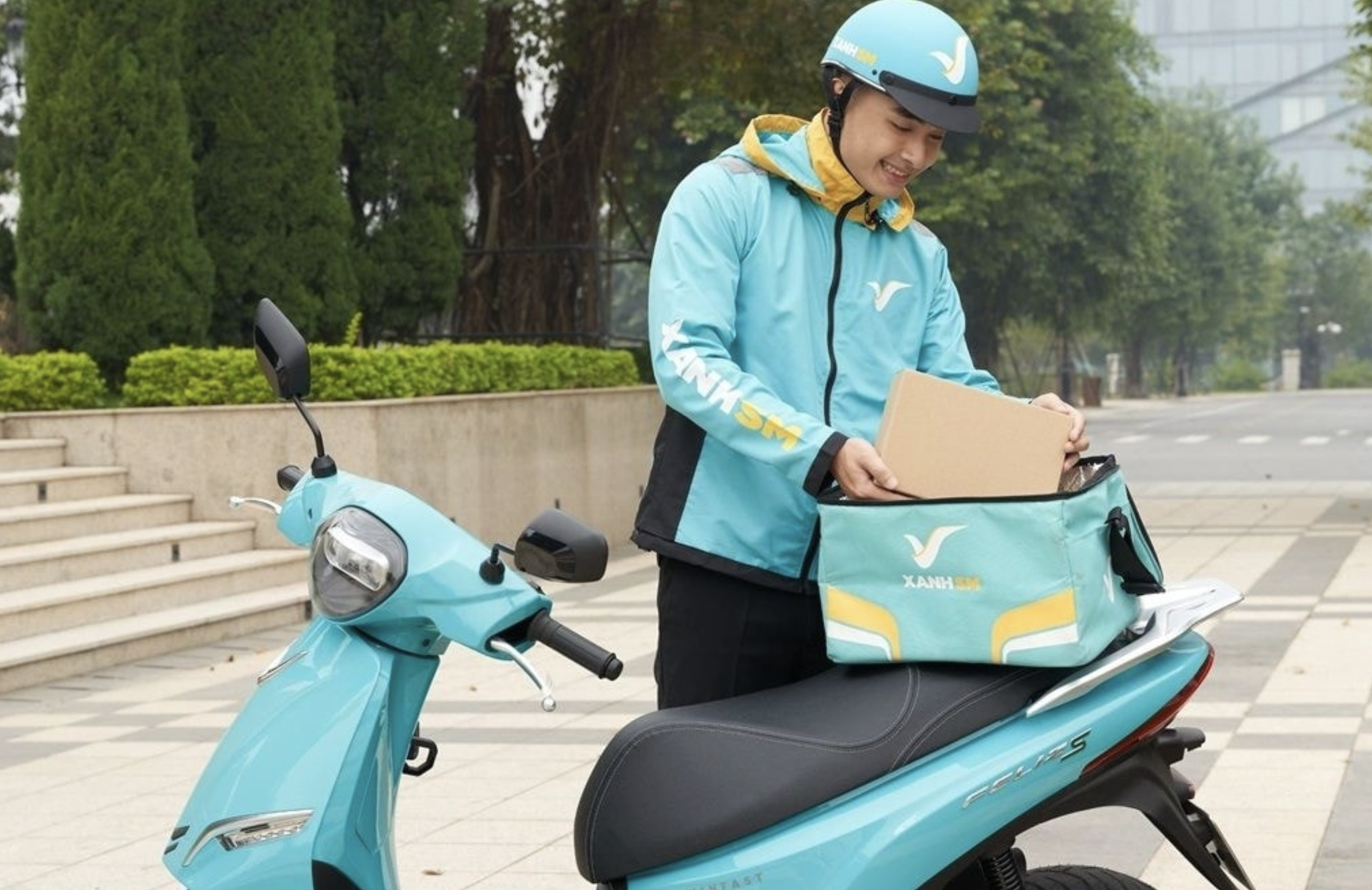 Nóng: Xanh SM 'lấn sân' sang lĩnh vực giao đồ ăn, cạnh tranh trực tiếp với Shopee Food và Grab Food- Ảnh 1.