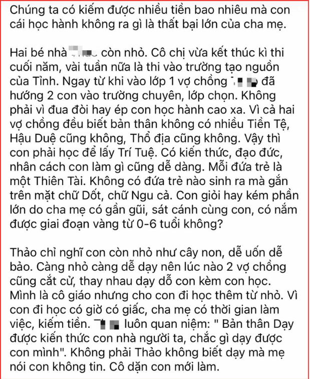 Cô giáo ở Bình Dương chia sẻ loạt bí kíp dạy con giỏi giang: 1 chi tiết khiến nhiều người hốt hoảng, vội vàng can ngăn!- Ảnh 1.