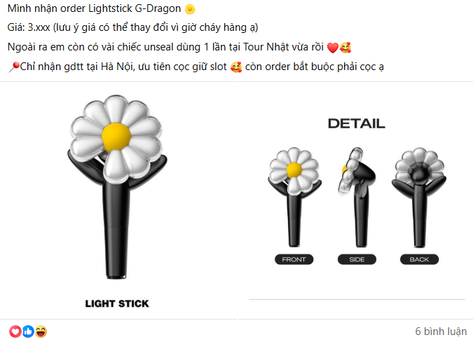 Lightstick G-Dragon phi mã hơn giá vàng, fan Việt điên cuồng MUA!- Ảnh 6.