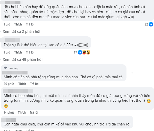Bộ đồ chơi 80 triệu khiến hội bỉm sữa trên mạng "khẩu chiến": Không hiểu sao lại chi số tiền lớn thế chỉ để mua thú vui cho con?- Ảnh 8.