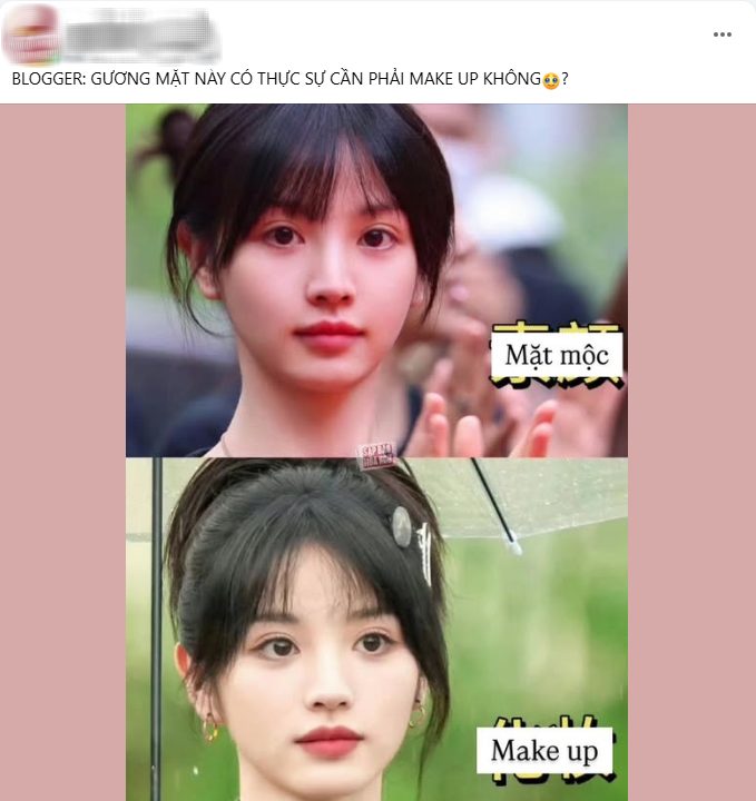 Công chúa đẹp nhất Trung Quốc hiện tại gây khó hiểu khi so ảnh mặt mộc với mặt makeup- Ảnh 4.