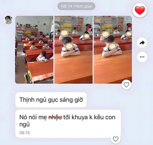 Cậu bé đi học mà toàn ngủ gật, cô giáo 