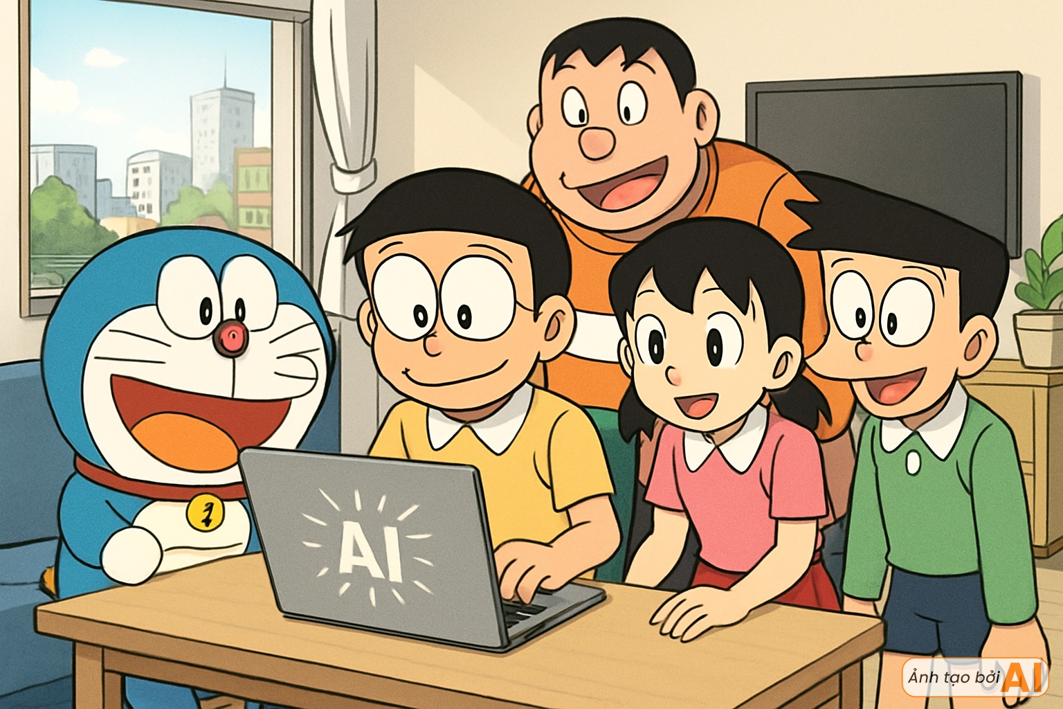 Khi các nhân vật trong Doraemon đến Việt Nam sống: Hội bạn mèo ú tìm thấy 1 đam mê mới, mẹ Nobita kiếm bộn tiền- Ảnh 8.