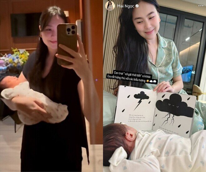 Mai Ngọc cho con học bài từ lúc 0 tuổi, học hỏi từ 