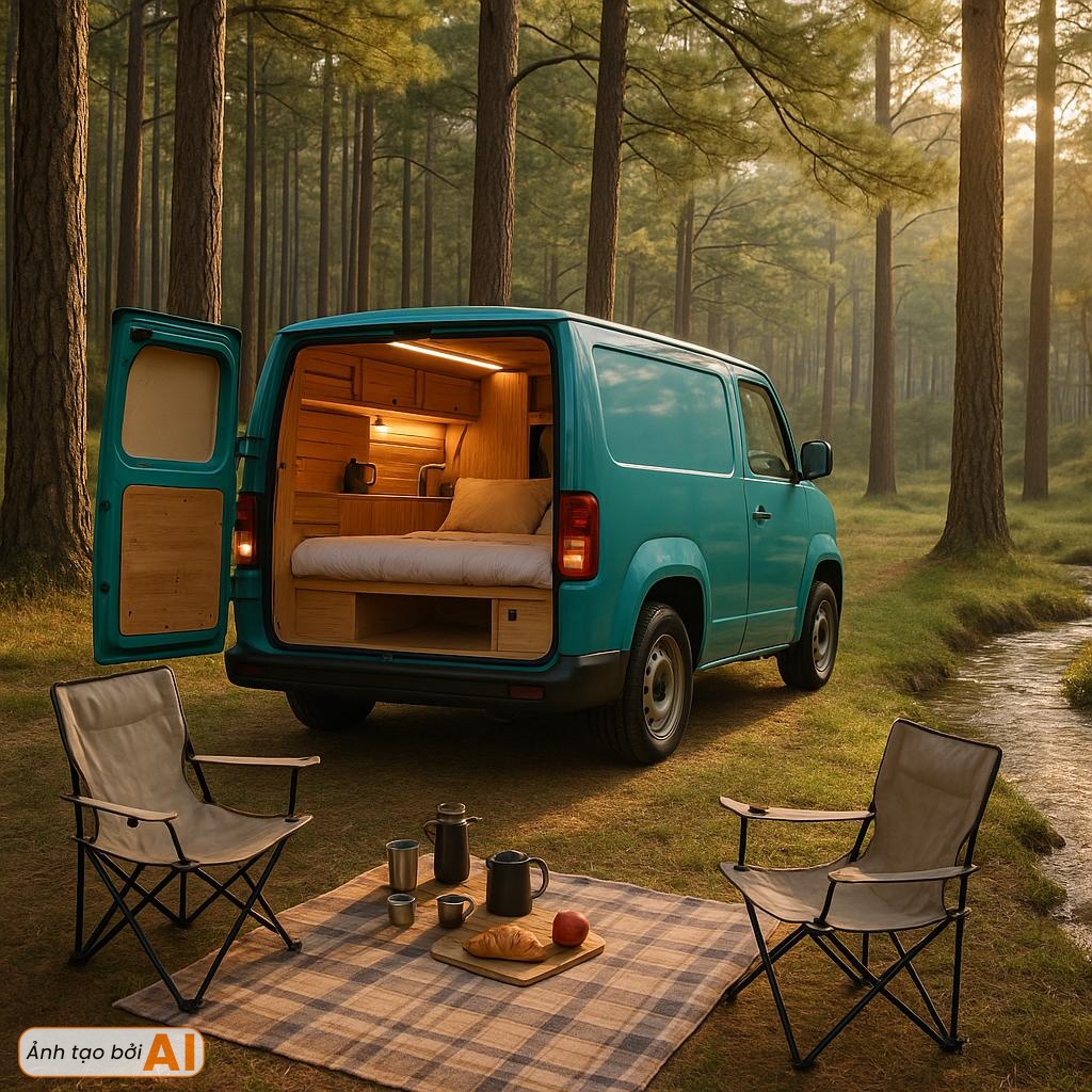 VinFast EC Van hóa “ngôi nhà di động”: Dân mê camping chắc chắn xem là ghiền!- Ảnh 1.