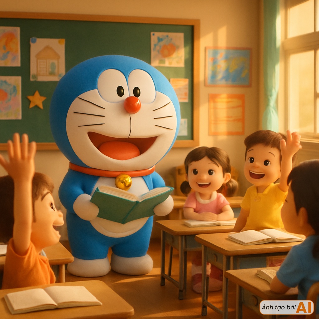 Một ngày đẹp trời, Doraemon "bỏ" Nobita đi làm thầy giáo- Ảnh 1.