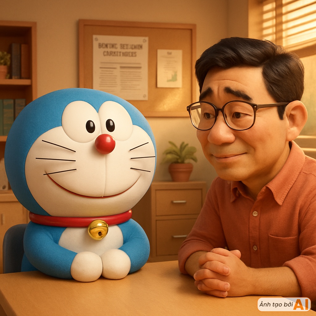 Một ngày đẹp trời, Doraemon "bỏ" Nobita đi làm thầy giáo- Ảnh 4.