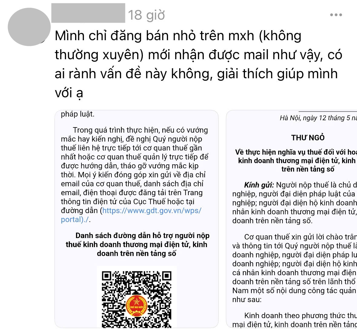 Nhận được mail của Cục Thuế kèm mã QR lúc 3h sáng: Cách nhận biết “hàng real” rất đơn giản- Ảnh 1.