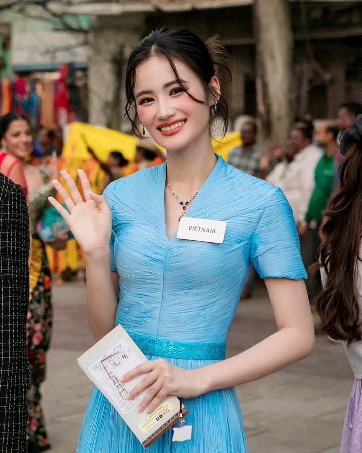 Gu thời trang giúp Ý Nhi ghi điểm tại Miss World 2025- Ảnh 5.