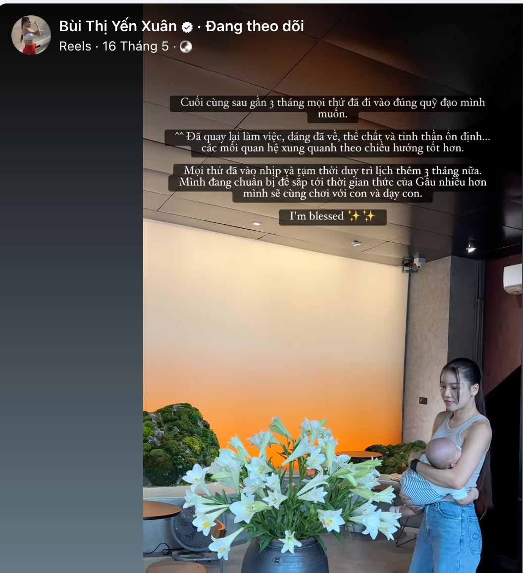 Yến Xuân - vợ Lâm Tây khoe vóc dáng sexy nhưng bất ngờ có dấu hiệu trầm cảm sau sinh, lộ tình hình mới nhất- Ảnh 1.