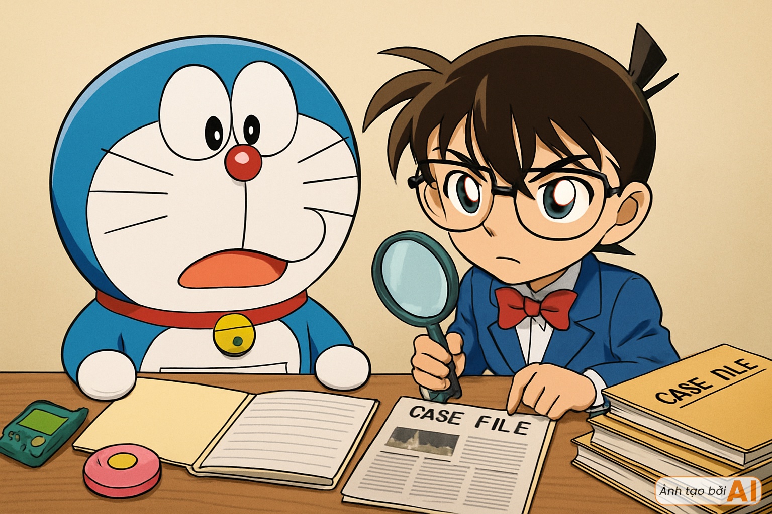 Cảnh tượng fan truyện tranh không bao giờ dám tưởng tượng: Khi Conan gặp Doraemon, họ sẽ là bộ đôi thay đổi mọi cuộc đời!- Ảnh 2.