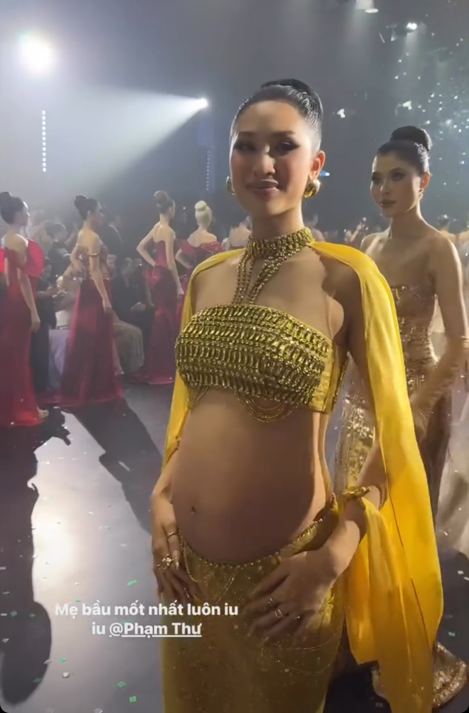 Mỹ nhân Việt công bố bụng bầu vượt mặt theo cách không giống ai giữa sự kiện- Ảnh 3.