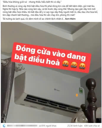 “Đóng chặt cửa vào, đang bật điều hòa” câu nói tưởng là chân lý nhưng hóa ra lại 