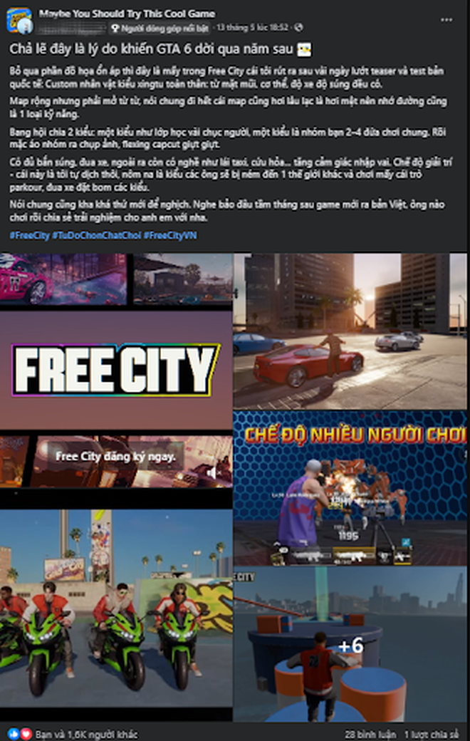 Sức nóng của Free City: Game thủ Việt đua nhau trải nghiệm trước, ngóng chờ phiên bản thế giới mở 