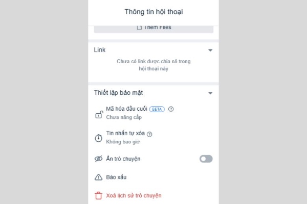 Một tính năng trên Zalo giúp nhắn tin thoải mái mà không sợ bị người ngoài đọc được- Ảnh 6. Một tính năng trên Zalo giúp nhắn tin thoải mái mà không sợ bị người ngoài đọc được- Ảnh 6.