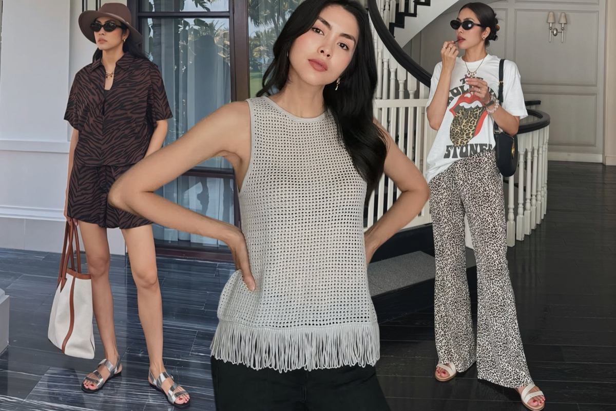 Tăng Thanh Hà "trẻ hóa" với mốt hot nhất 2025, nàng ngoài 30 tuổi học theo cực dễ- Ảnh 1.