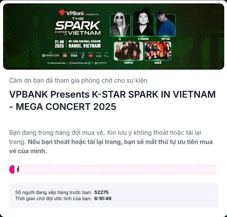10.000 vé pre-sale xem G-Dragon “bốc hơi”, fan rủ nhau “phục thù” ngày mai- Ảnh 2. 10.000 vé pre-sale xem G-Dragon “bốc hơi”, fan rủ nhau “phục thù” ngày mai- Ảnh 2.