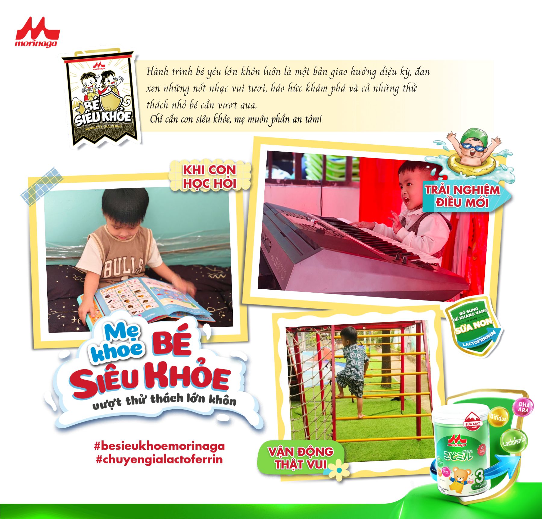 B&eacute; y&ecirc;u nh&agrave; M&acirc;u Thủy đ&atilde; nhận được huy chương si&ecirc;u khỏe từ Morinaga, c&ograve;n con của mẹ th&igrave; sao?- Ảnh 3.