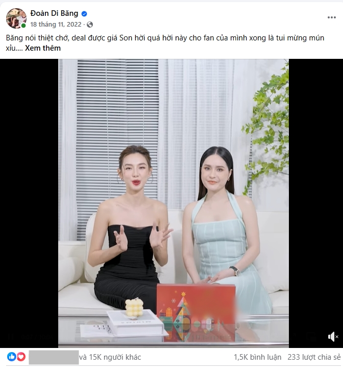 Viral lại clip Thùy Tiên và Đoàn Di Băng 