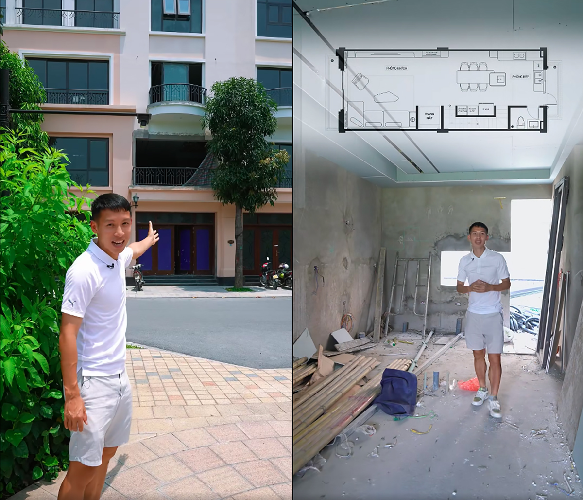 Tuyển thủ Việt Nam khoe biệt thự hạng sang bề thế sắp hoàn thiện, độ hoành tráng không kém nhà Văn Hậu, Thành Chung- Ảnh 1.