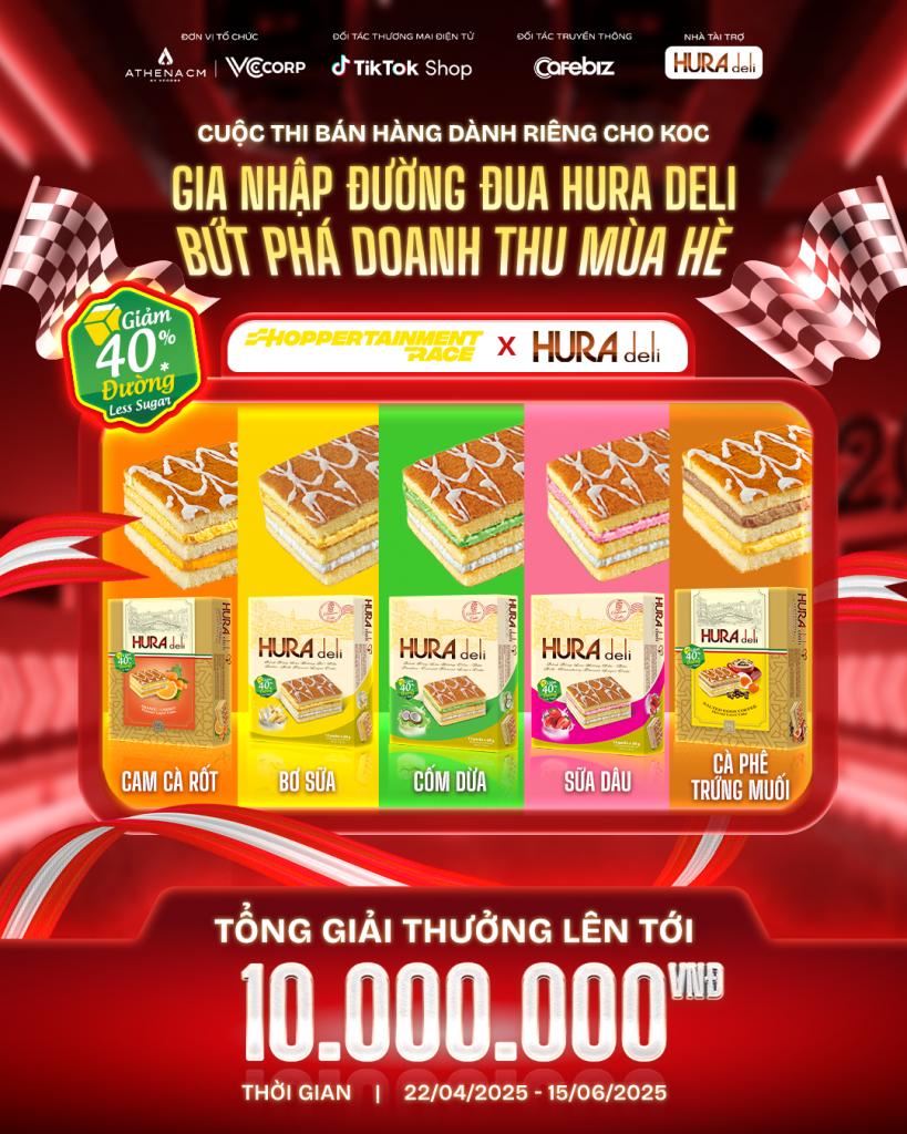 HURA Deli “Giảm 40% đường” đồng hành cùng Shoppertainment Race: Màn trở lại bùng nổ với format mới “thơm ngon” như chiếc bánh bông lan- Ảnh 5.