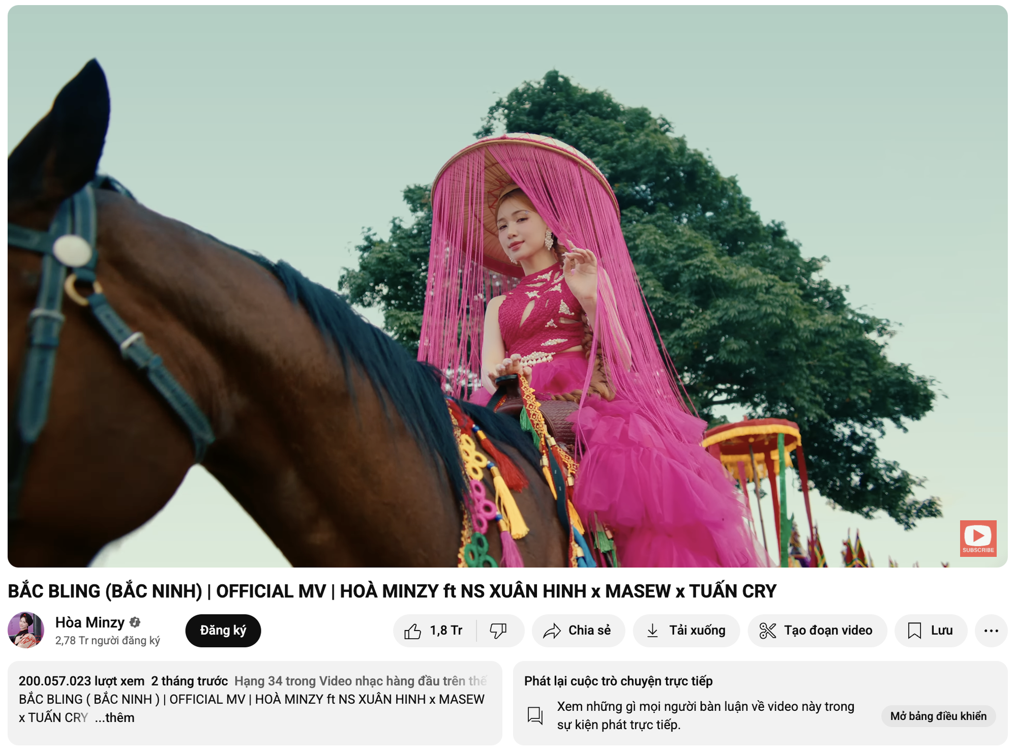 5 MV đạt 200 triệu view nhanh nhất Việt Nam: Hoà Minzy được “quốc dân độ” vươn lên Top 1, Sơn Tùng xếp sau nhân tố tranh cãi- Ảnh 1.