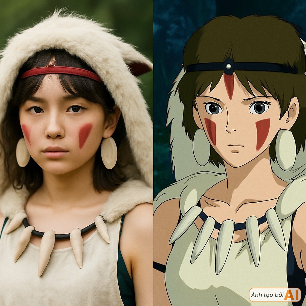 Dàn nhân vật hoạt hình Ghibli hoá người thật: 1 nàng công chúa đẹp hơn bản gốc, kéo đến ảnh cuối mà hết hồn- Ảnh 8.