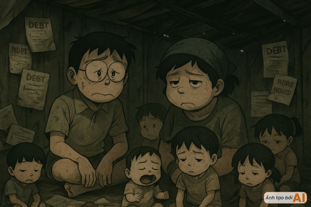 Đây chính là viễn cảnh kinh hoàng nhất trong Doraemon, "ngày tàn" của Nobita hóa ra thảm thế này sao?- Ảnh 1.