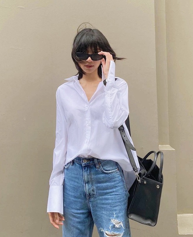 Cứ mix quần jeans theo 4 công thức này, đảm bảo bạn sẽ có outfit đẹp bất bại như loạt sao Hàn - Việt- Ảnh 11. Cứ mix quần jeans theo 4 công thức này, đảm bảo bạn sẽ có outfit đẹp bất bại như loạt sao Hàn - Việt- Ảnh 11.