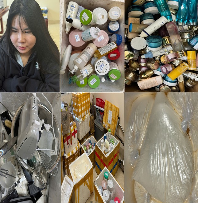 Triệt phá cơ sở sản xuất, buôn bán số lượng lớn mỹ phẩm giả ở Thanh Hóa- Ảnh 2.