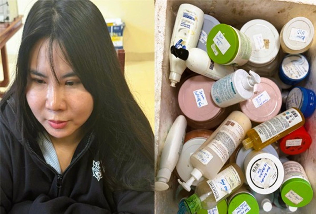 Người phụ nữ ở Thanh Hóa mua nguyên liệu 50.000 đồng/1 kg về "tự chế" mỹ phẩm bán kiếm lời- Ảnh 1.