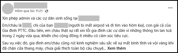 Toàn cảnh vụ chặn thang máy đòi tai nghe của Gia đình PTTC: Tai nghe không phải là thứ duy nhất bị mất- Ảnh 7. Toàn cảnh vụ chặn thang máy đòi tai nghe của Gia đình PTTC: Tai nghe không phải là thứ duy nhất bị mất- Ảnh 7.