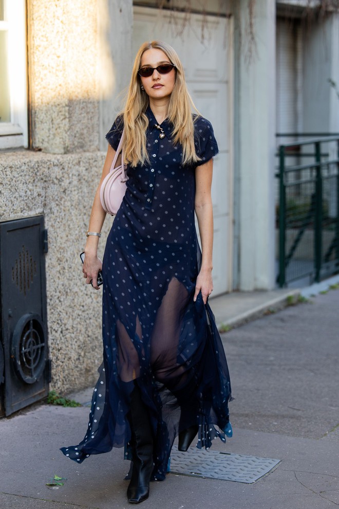Polka Dot lại thống trị làng thời trang, fashionista và IT girl đình đám đều đã điểm danh, bạn thì sao?- Ảnh 4.