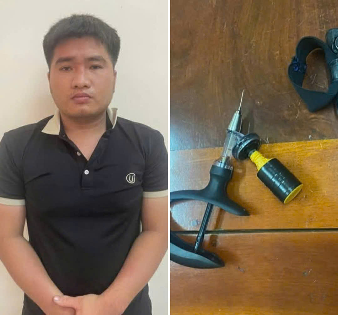 Đâm kim tiêm vào đùi học sinh rồi dùng camera giấu kín quay lại- Ảnh 1.