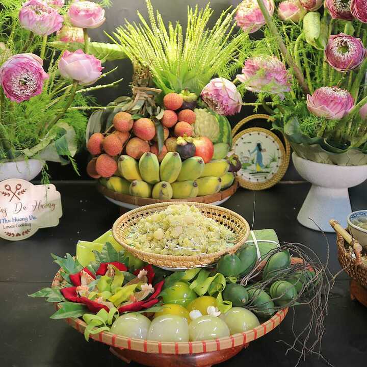 Chị em đua nhau khoe mâm cúng Tết Đoan ngọ đẹp và công phu- Ảnh 3.